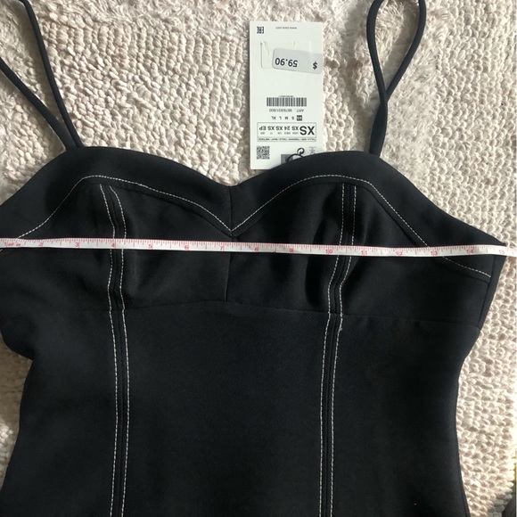 ZARA TOPSTITCHING DRESS - Picture 10 of 16